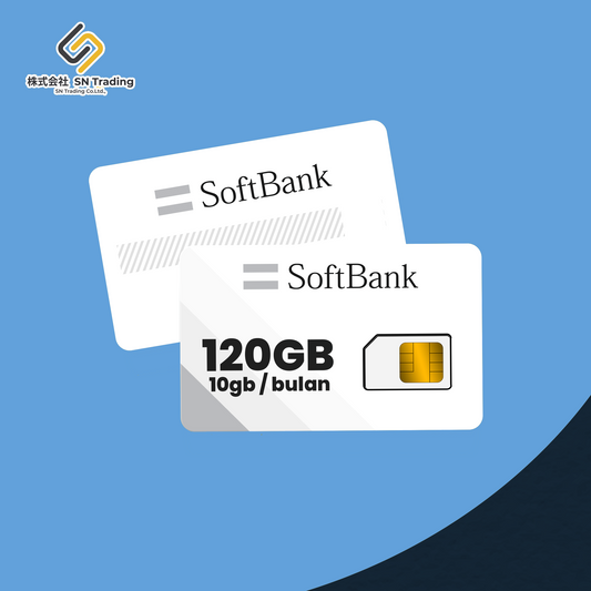 Softbank Sekali Pakai Setahun 120GB (10GB/bulan)